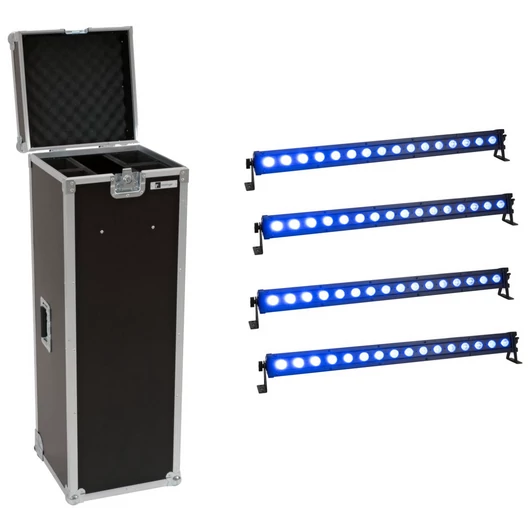 EUROLITE Set 4x LED IP T-Bar 16 QCL Bar + Case