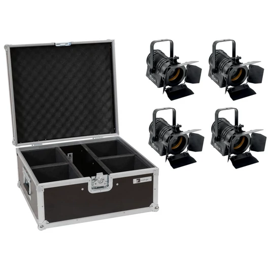 EUROLITE Set 4x LED THA-20PC TRC Theater Spot bk + Case