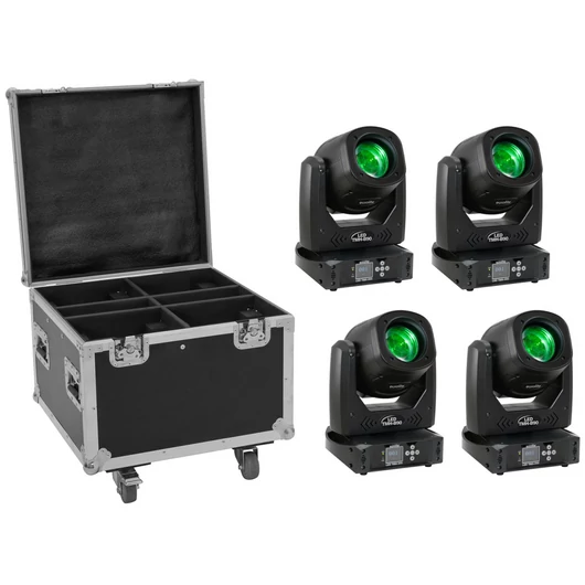 EUROLITE Set 4x LED TMH-B90 + Case with wheels