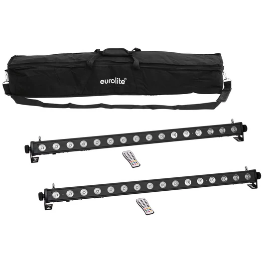 EUROLITE Set 2x LED PIX-16 QCL Bar + Soft Bag