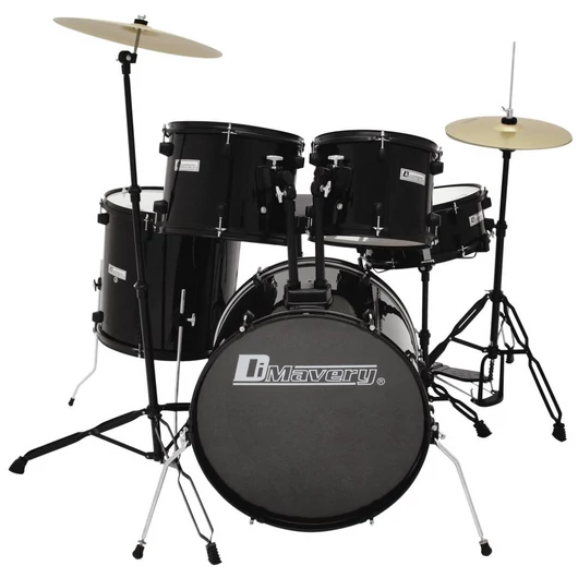 DIMAVERY DS-200 Drum set, black