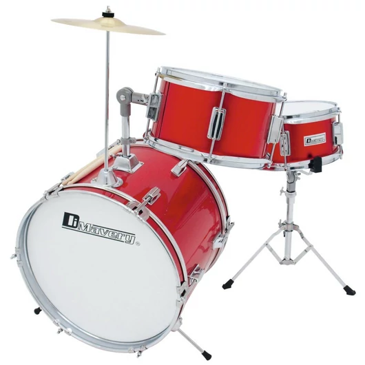 DIMAVERY JDS-203 Kids Drum Set, red