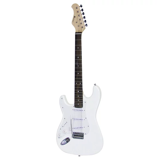 DIMAVERY ST-203 E-Guitar LH, white