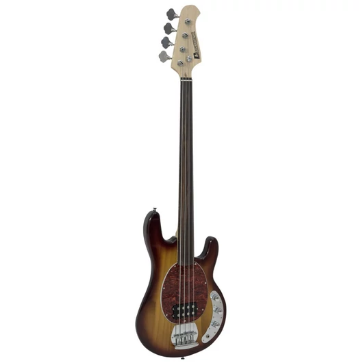 DIMAVERY MM-501 E-Bass, fretless, tobacco