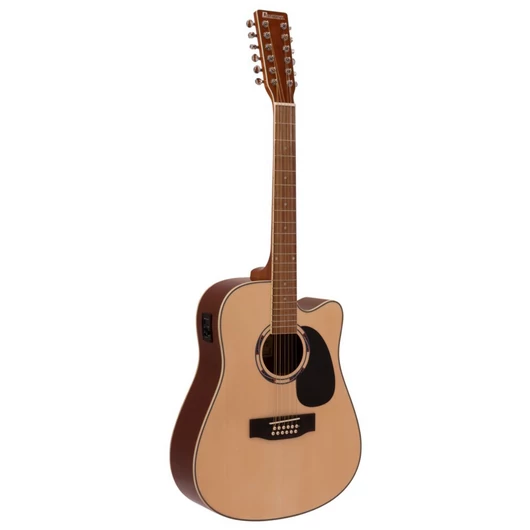 DIMAVERY DR-612 Western guitar 12-string, nature