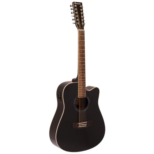 DIMAVERY DR-612 Western guitar 12-string, black