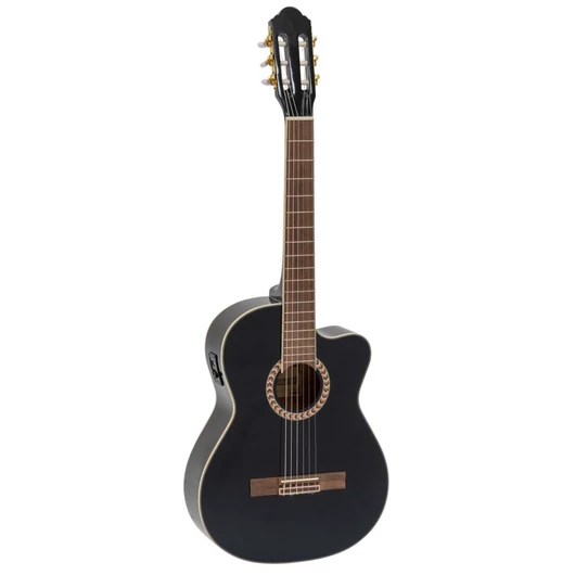 DIMAVERY CN-600E Classical guitar, schwarz