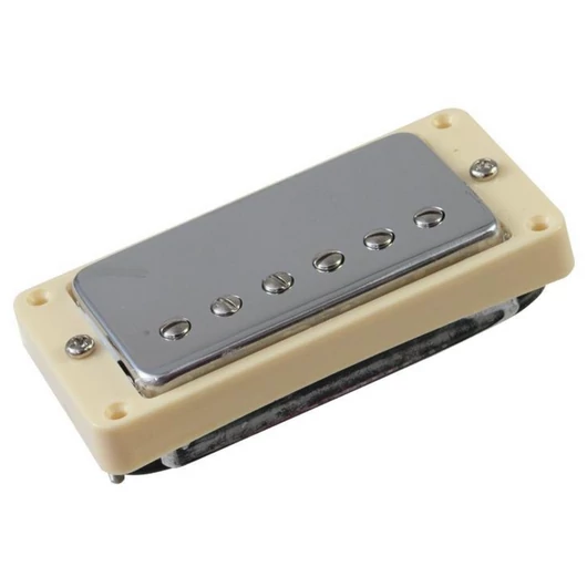 DIMAVERY Humbucker with silvercap w. frame