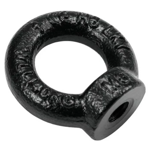 SAFETEX Ring Nut M8 black galvanized DIN 582