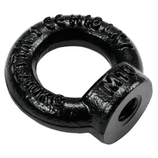 SAFETEX Ring Nut M10 black galvanized DIN 582