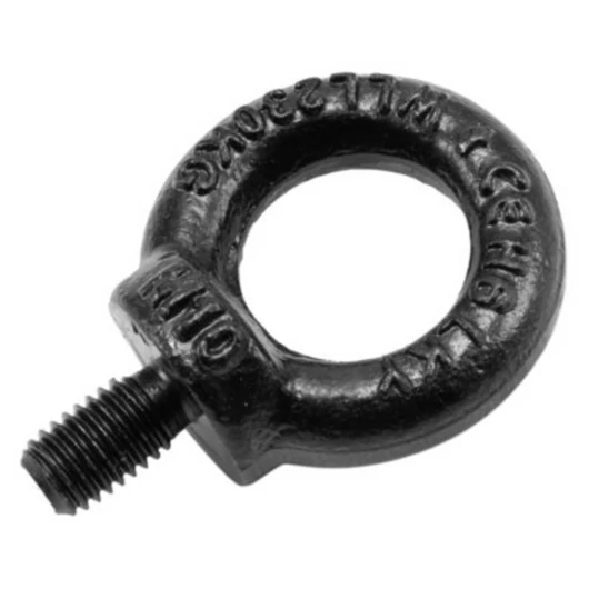 SAFETEX Eye Bolt M10/17mm, black galvanized drop forged