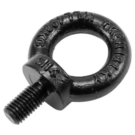 SAFETEX Eye Bolt M14/27mm, black galvanized drop forged