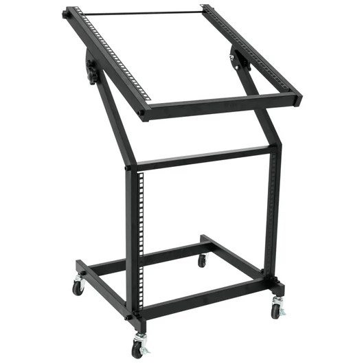 OMNITRONIC Rack Stand 12U/10U adjustable on Wheels