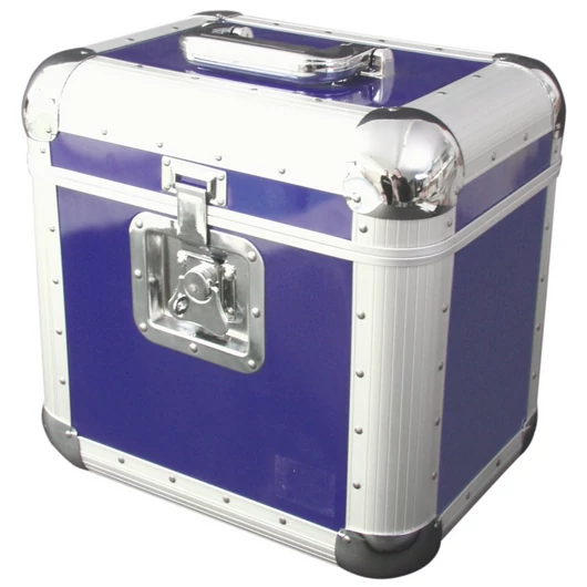 ROADINGER Record Case ALU 75/25, rounded, blue