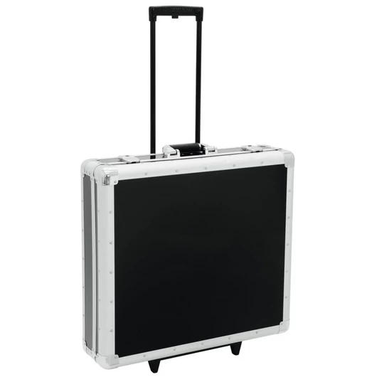 ROADINGER CD Case, black, 200 CDs, with Trolley