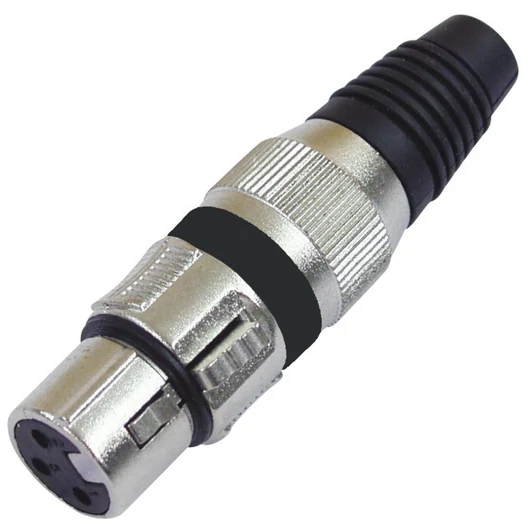 OMNITRONIC XLR socket 3pin bk 10x