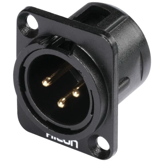 HICON XLR mounting plug 3pin HI-X3DM