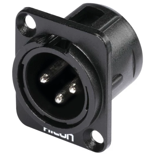 HICON XLR mounting plug 3pin HI-X3DM-M