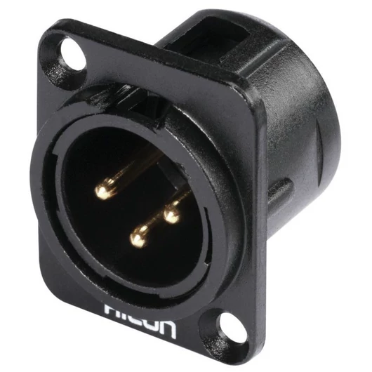 HICON XLR mounting plug 3pin HI-X3DM-G