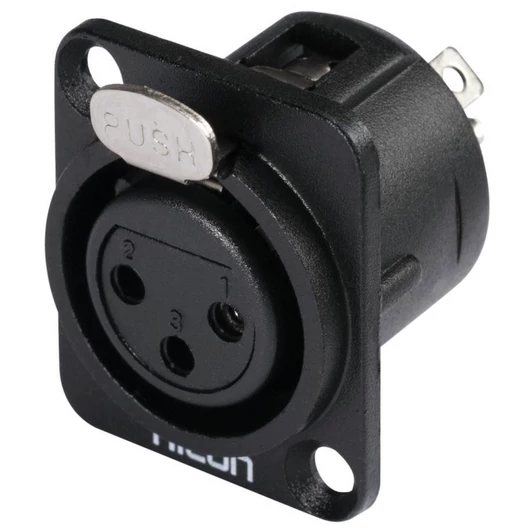 HICON XLR mounting plug 3pin HI-X3DF-G