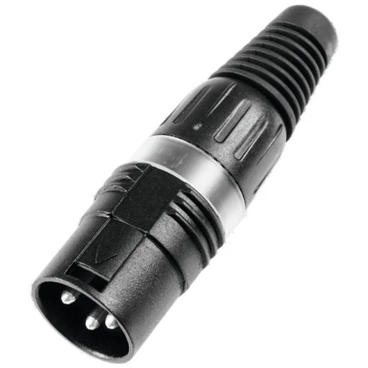 HICON XLR plug 3pin HI-X3CM-BLK