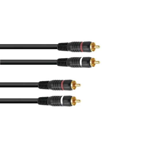 OMNITRONIC RCA cable 2x2 0.6m