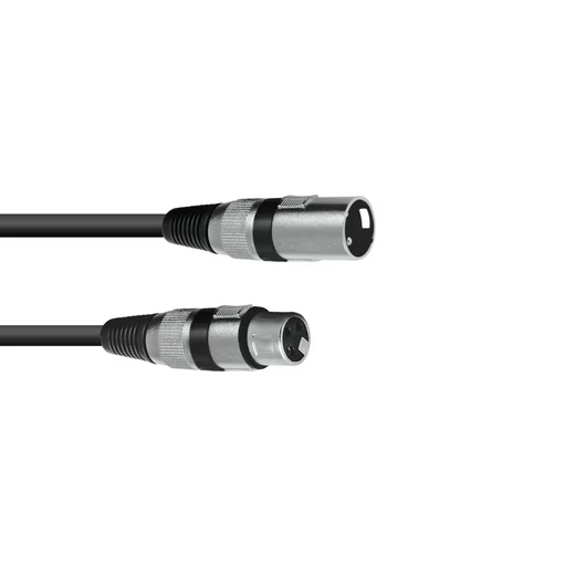 OMNITRONIC XLR cable 3pin 0.5m bk