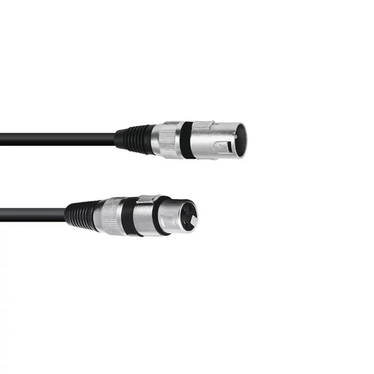 OMNITRONIC XLR cable 3pin 0.2m bk