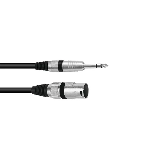 OMNITRONIC Adaptercable XLR(M)/Jack stereo 0.2m bk