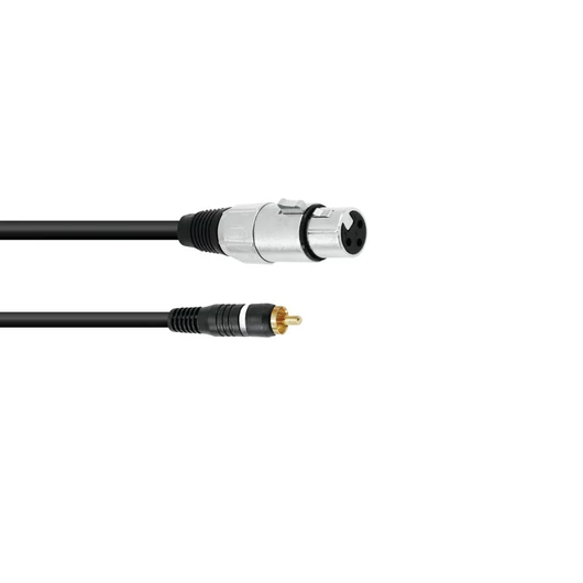 OMNITRONIC Adaptercable RCA/XLR(F) 2m bk