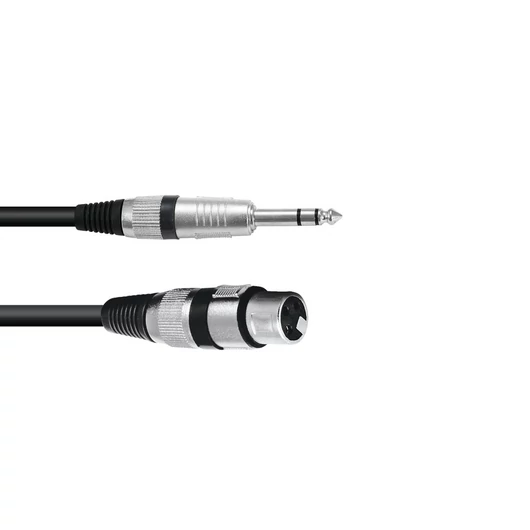 OMNITRONIC Adaptercable XLR(F)/Jack stereo 0.9m bk