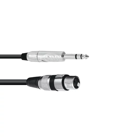 OMNITRONIC Adaptercable XLR(F)/Jack stereo 2m bk