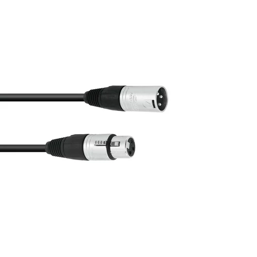 SOMMER CABLE XLR cable 3pin 1.5m bk Neutrik