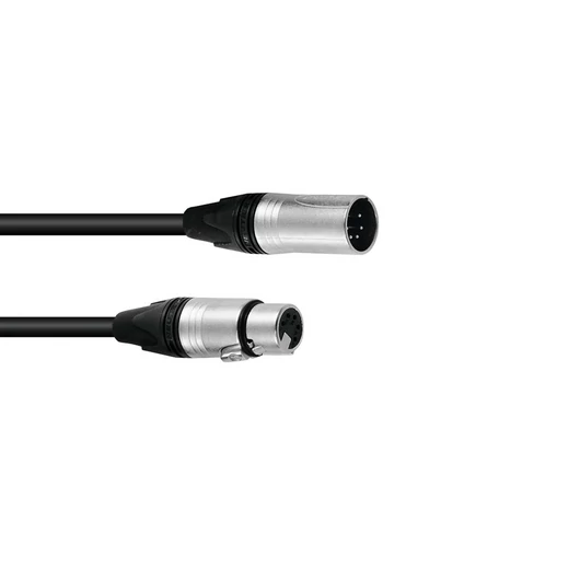 PSSO DMX cable XLR 5pin 1.5m bk Neutrik