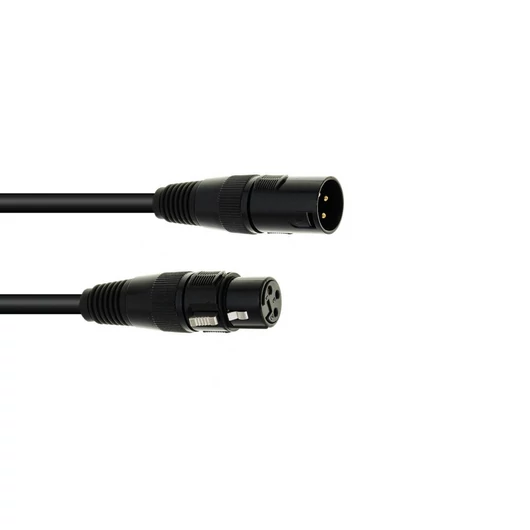 EUROLITE DMX cable XLR 3pin 5m bk