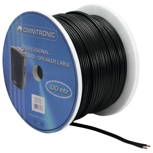 OMNITRONIC Speaker cable 2x2.5 100m bk