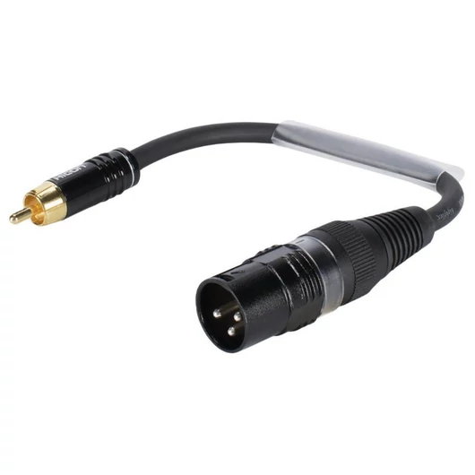 SOMMER CABLE Adaptercable XLR(M)/RCA(M) 0.15m bk