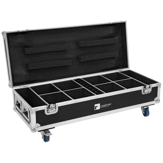 ROADINGER Flightcase 8x AKKU UP-4 QuickDMX with charging function