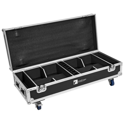 ROADINGER Flightcase 8x AKKU IP UP-4 QuickDMX with charging function