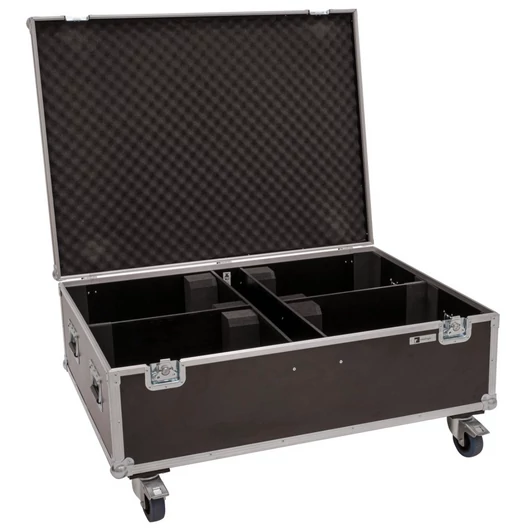 ROADINGER Flightcase 4x LED THA-150F Theater-Spot