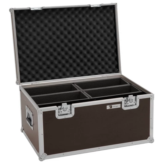 ROADINGER Flightcase 4x LED 4/7C-12 Silent Slim Spot