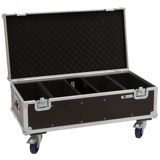 ROADINGER Flightcase 4x Audience Blinder 2x100W with wheels