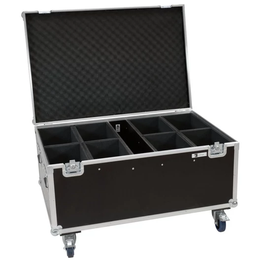 ROADINGER Flightcase 8x LED IP PAR 12x8W QCL/12x9 SQL Spot with wheels