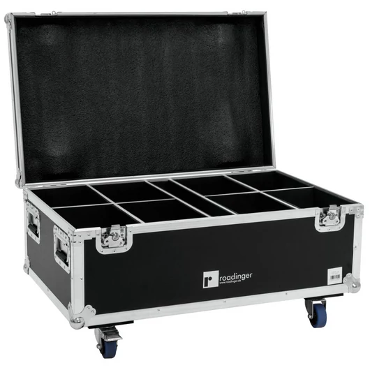 ROADINGER Flightcase 8x LED IP PAR 7x10W RGBL