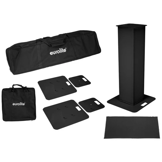 EUROLITE 2x Stage Stand 100cm incl. Cover and Bag, black