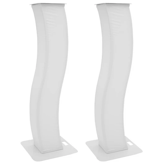 EUROLITE 2x Stage Stand 150cm curved incl. Cover and Bag, white