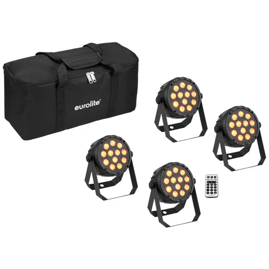 EUROLITE Set 4x LED PARty Spot Silent RGB/WW with Soft Bag