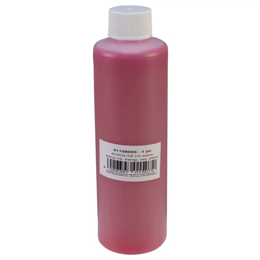 EUROLITE UV-active Stamp Ink, transparent red, 250ml