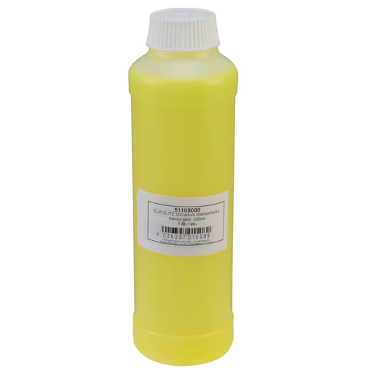 EUROLITE UV-active Stamp Ink, transparent yellow, 250ml