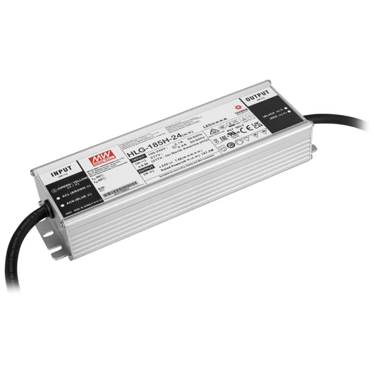 MEANWELL LED Power Supply 187W / 24V IP67 HLG-185H-24